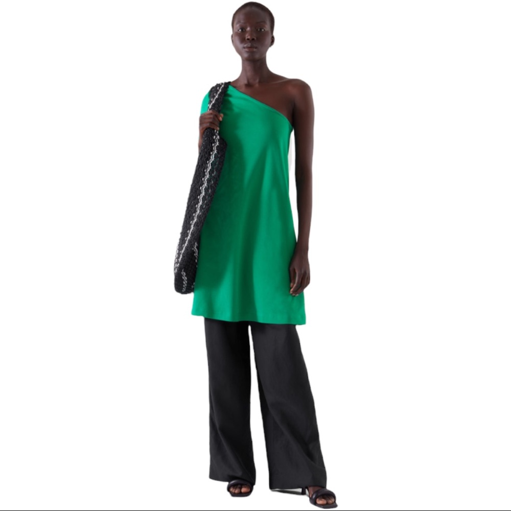 NWT COS Bright Green T Shirt Dress - Picture 6 of 11
